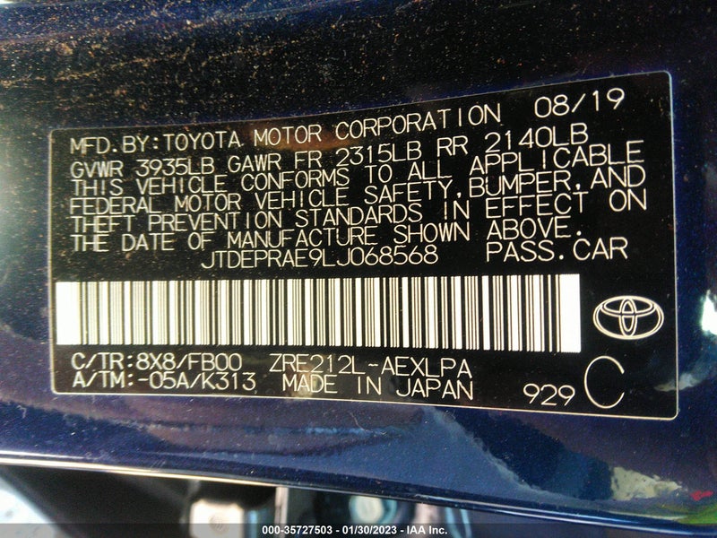 Toyota Corolla 2020г.