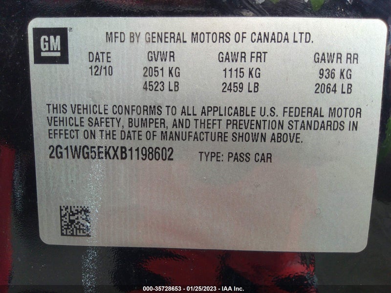 Chevrolet Impala 2011г.