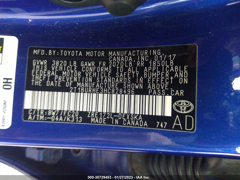 Toyota Corolla 2017г.