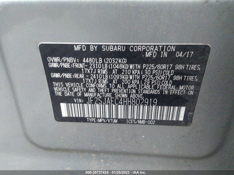 Subaru Forester 2017г.