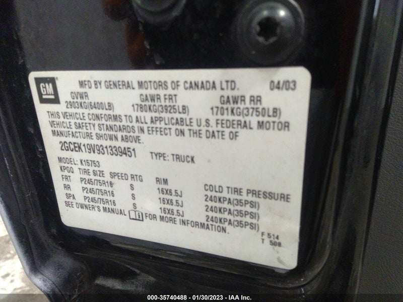 Chevrolet Silverado 1500 2003г.