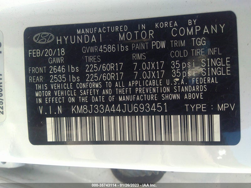 Hyundai Tucson 2018г.