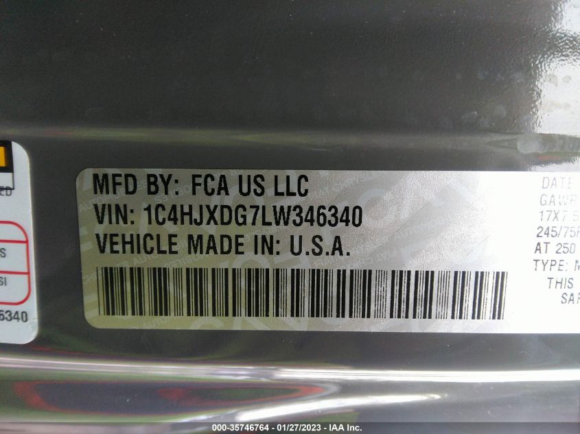 Jeep Wrangler 2020г.