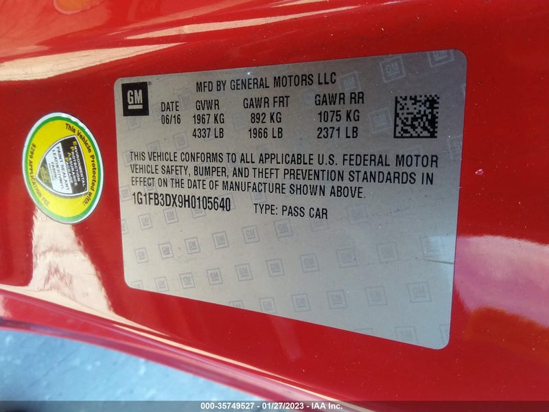 Chevrolet Camaro 2017г.