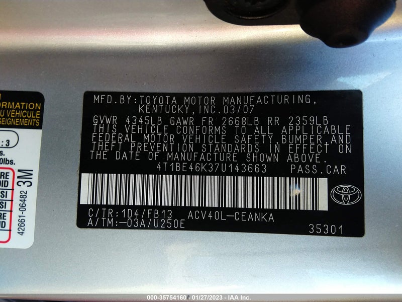 Toyota Camry 2007г.