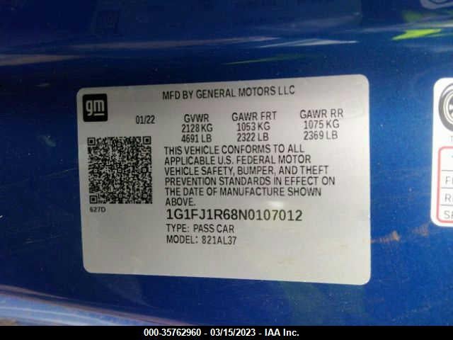 Chevrolet Camaro 2022г.