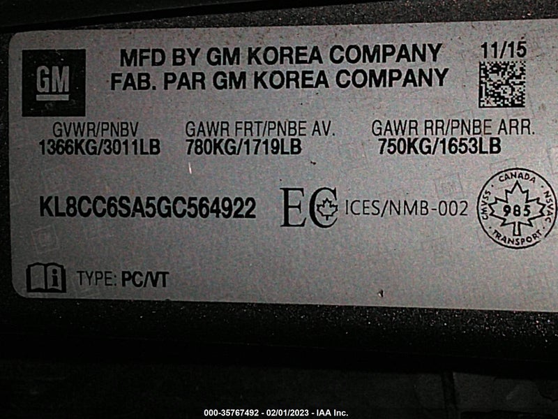 Chevrolet Spark 2016г.