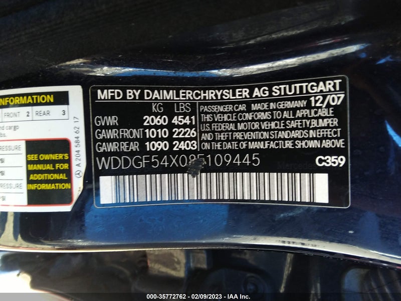 Mercedes-Benz C-Class 2008г.