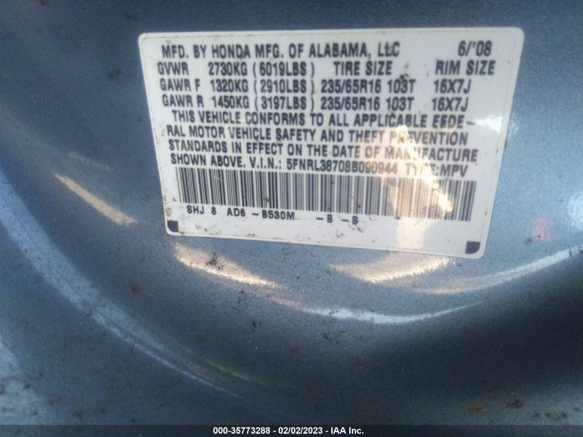 Honda Odyssey 2008г.