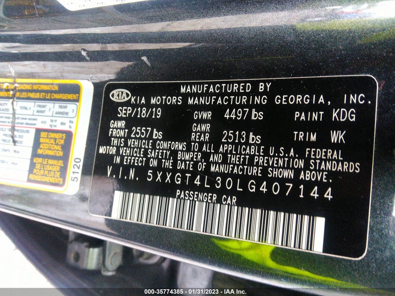 Kia Optima 2020г.