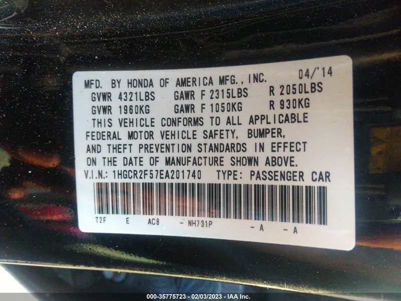 Honda Accord 2014г.