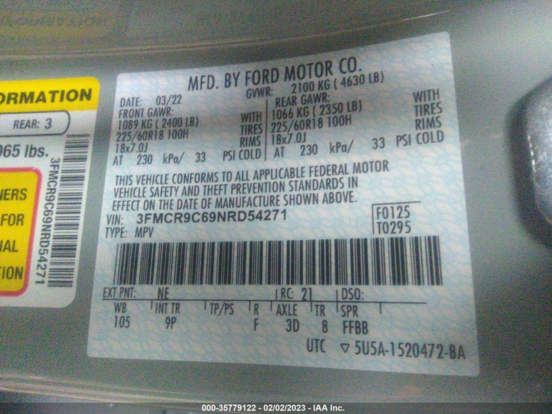 Ford Bronco Sport 2022г.