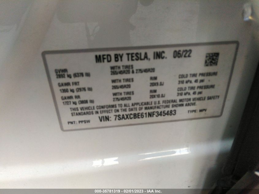 Tesla Model X 2022г.