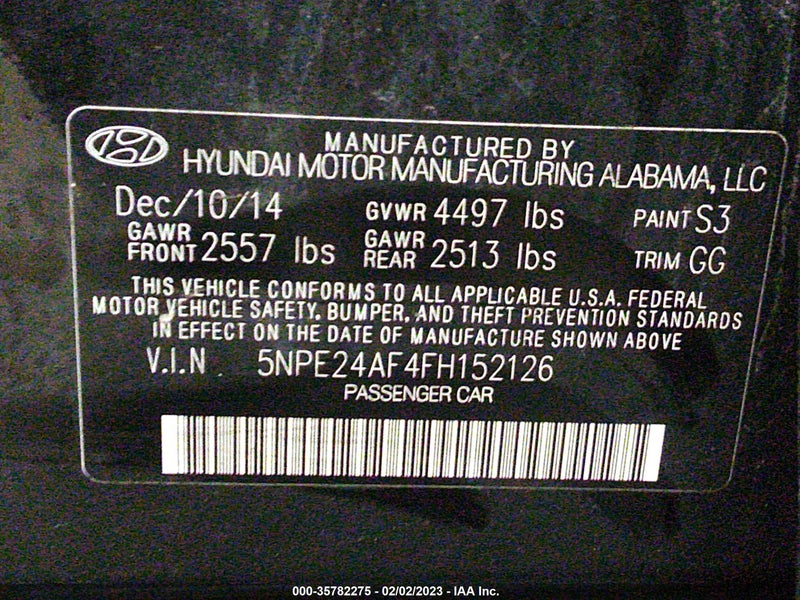 Hyundai Sonata 2015г.