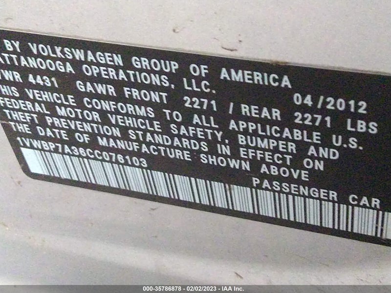 Volkswagen Passat 2012г.