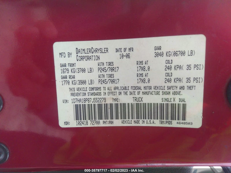 Dodge Ram 1500 2007г.