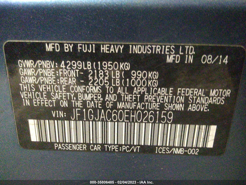 Subaru Impreza 2014г.