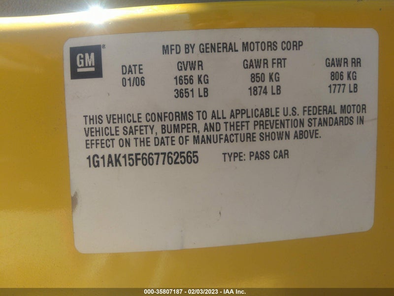 Chevrolet Cobalt 2006г.