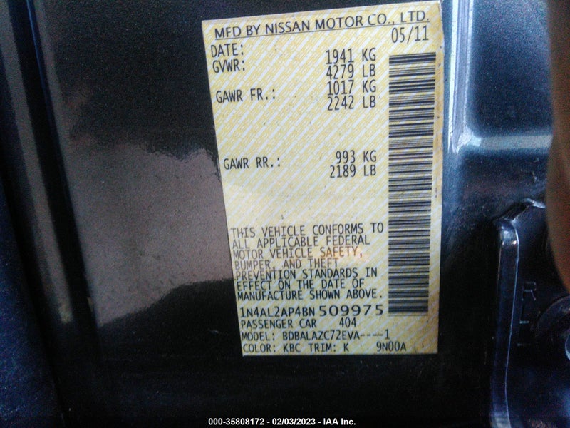 Nissan Altima 2011г.