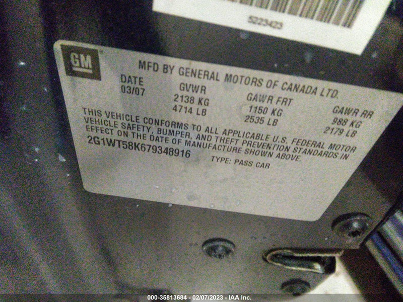 Chevrolet Impala 2007г.