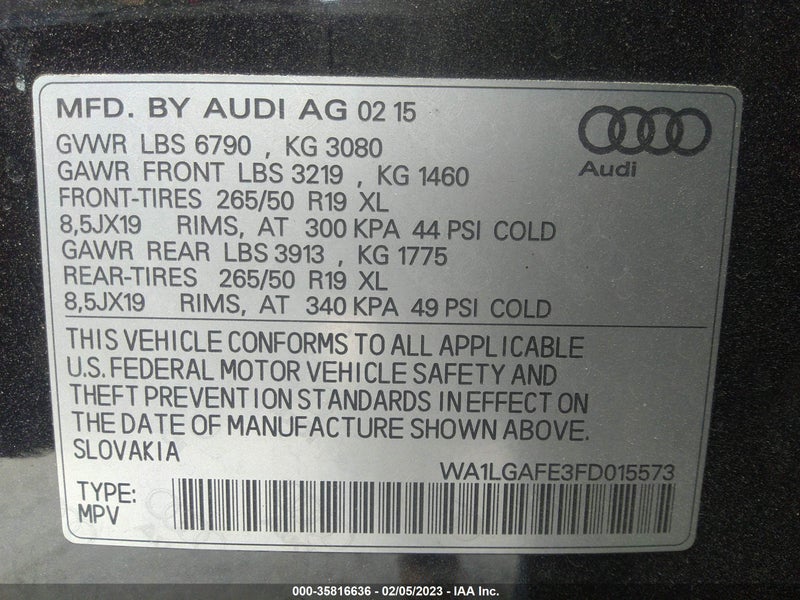 Audi Q7 2015г.