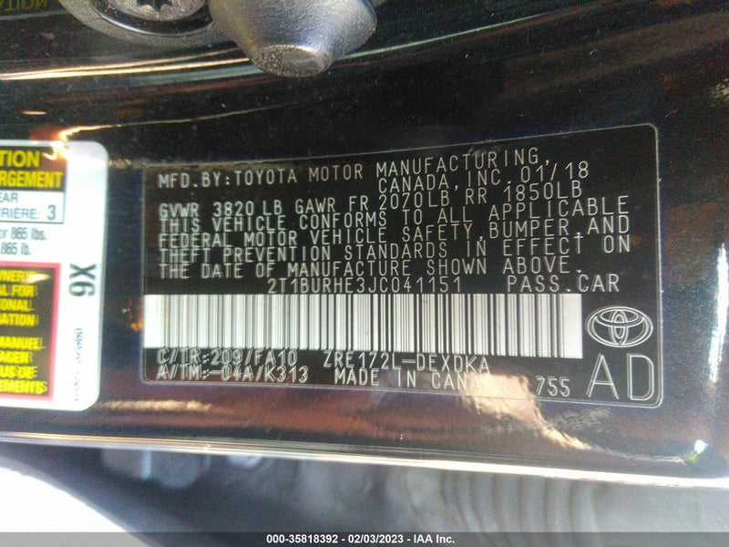 Toyota Corolla 2018г.