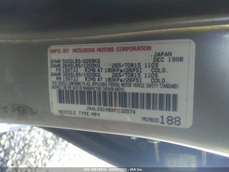 Mitsubishi Montero 1999г.