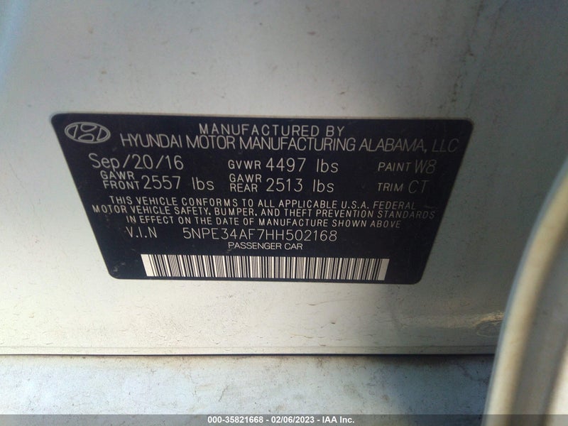 Hyundai Sonata 2017г.