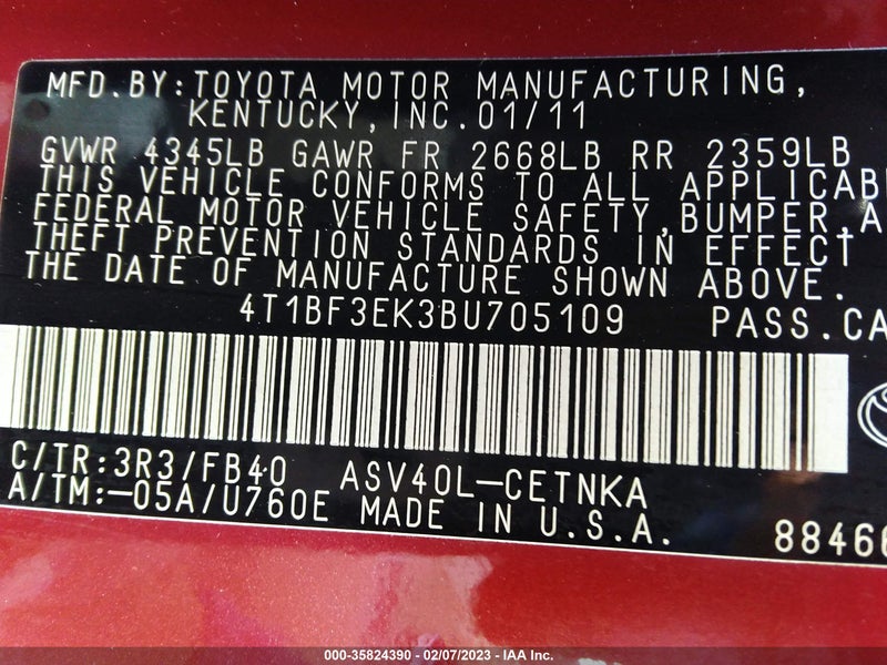 Toyota Camry 2011г.