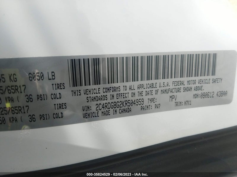 Dodge Grand Caravan 2019г.