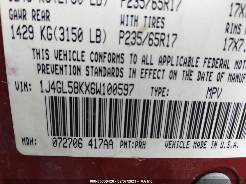 Jeep Liberty 2006г.