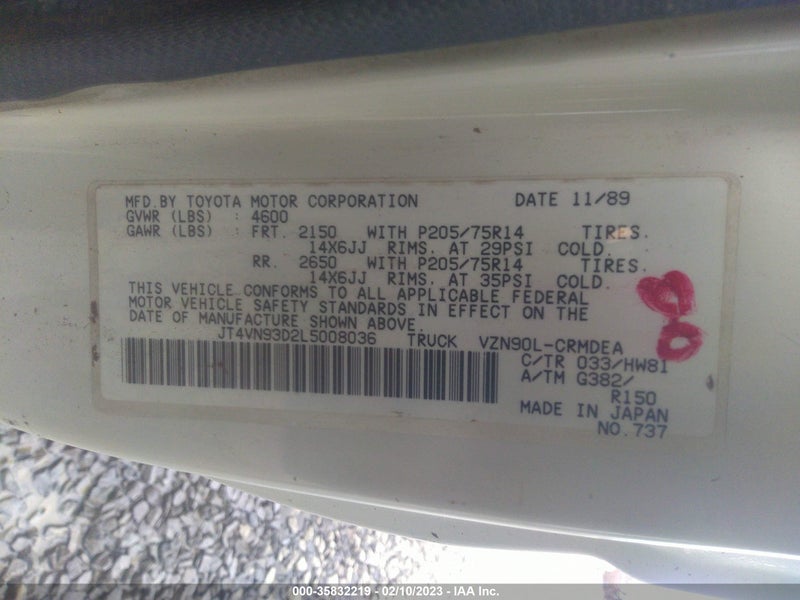 Toyota Pickup 1990г.