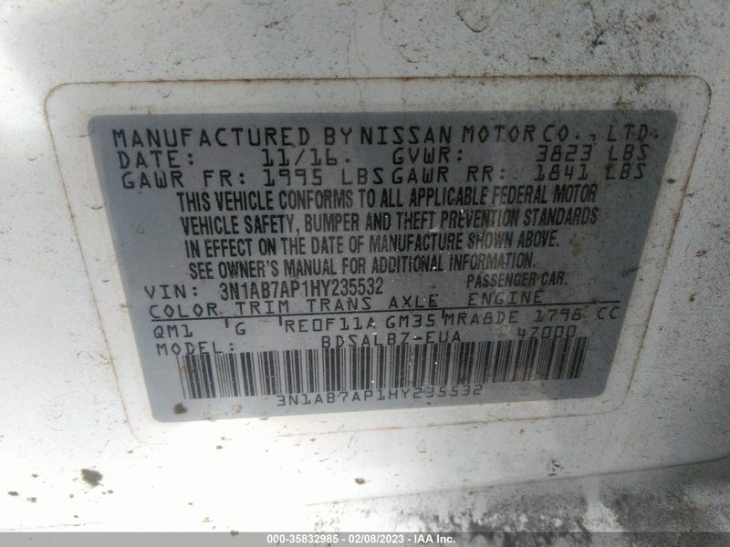 Nissan Sentra 2017г.