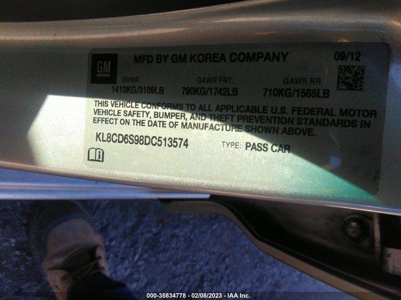 Chevrolet Spark 2013г.