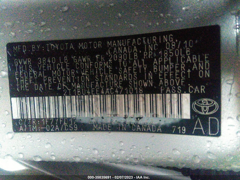 Toyota Corolla 2010г.