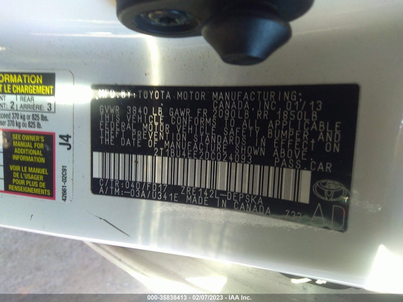 Toyota Corolla 2013г.