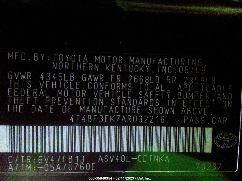 Toyota Camry 2010г.