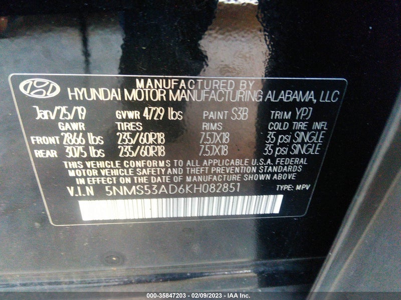 Hyundai Santa Fe 2019г.