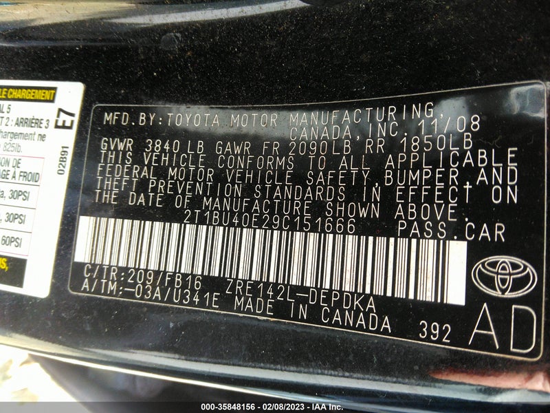 Toyota Corolla 2009г.