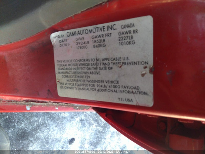 Chevrolet Tracker 2002г.