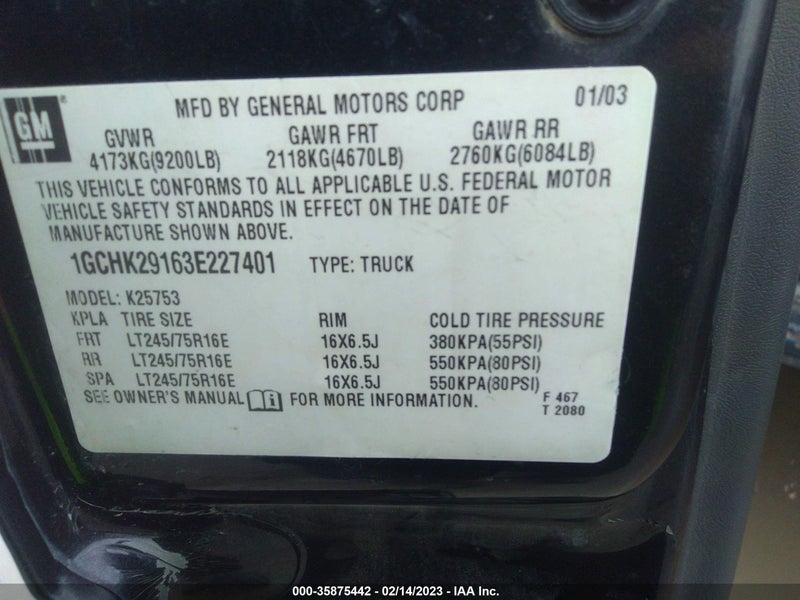 Chevrolet Silverado 2500 2003г.