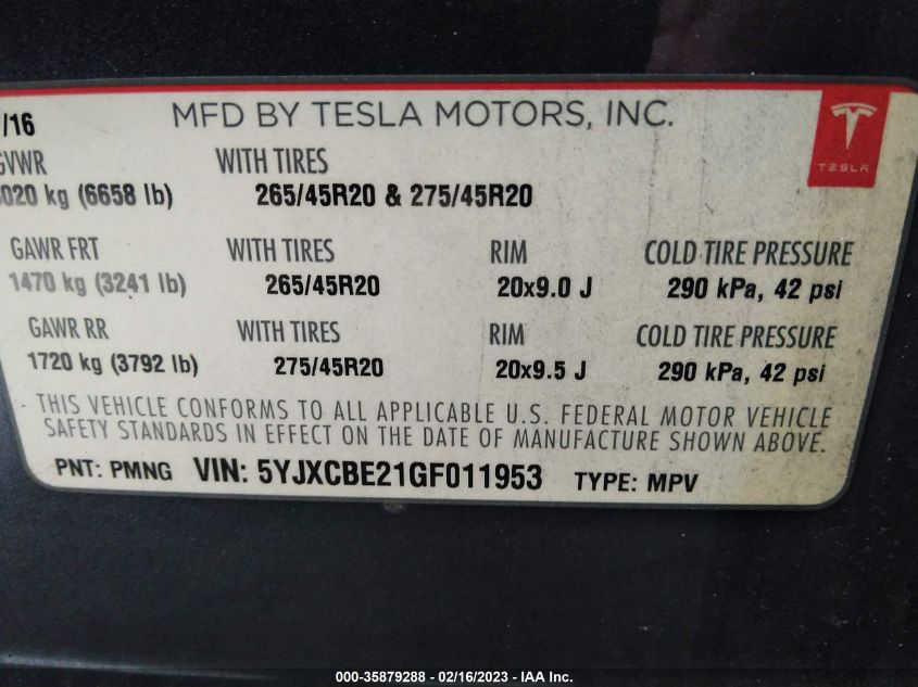 Tesla Model X 2016г.