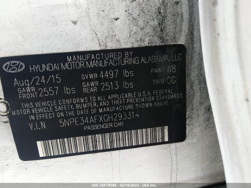 Hyundai Sonata 2016г.