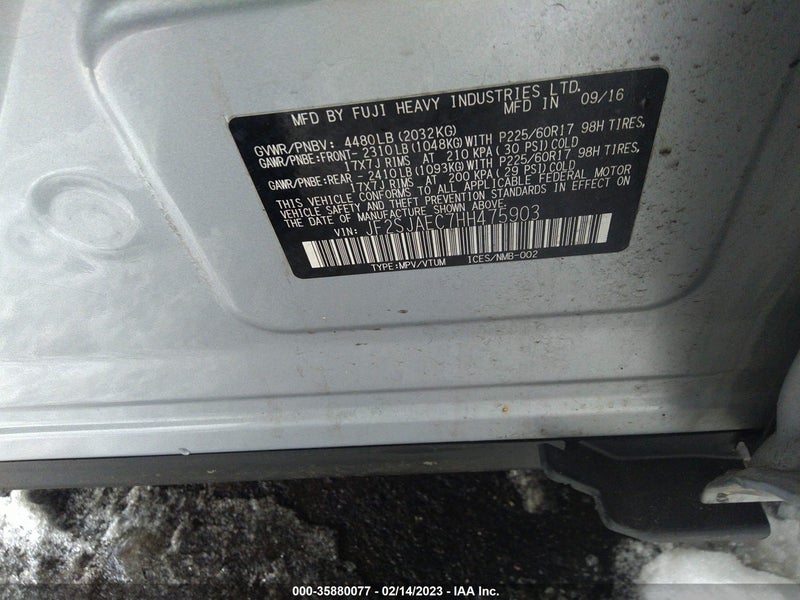 Subaru Forester 2017г.