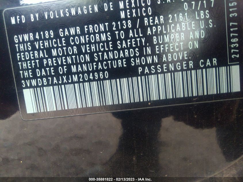 Volkswagen Jetta 2018г.