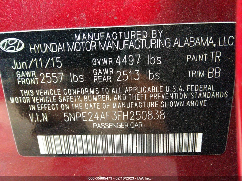 Hyundai Sonata 2015г.