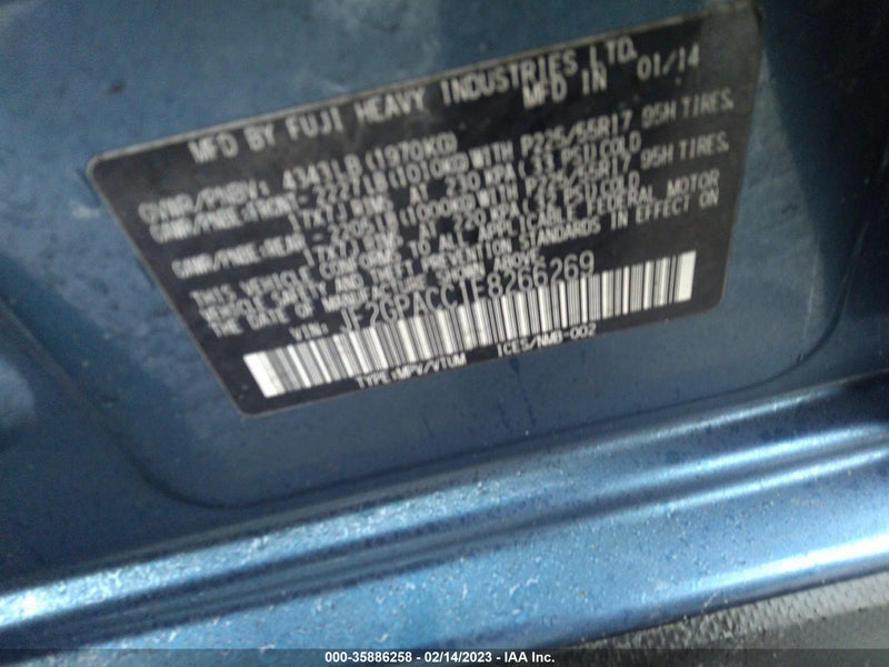 Subaru XV Сrosstrek 2014г.