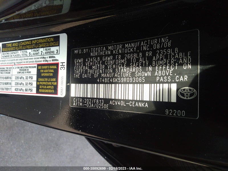 Toyota Camry 2009г.