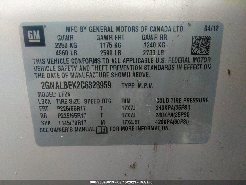 Chevrolet Equinox 2012г.