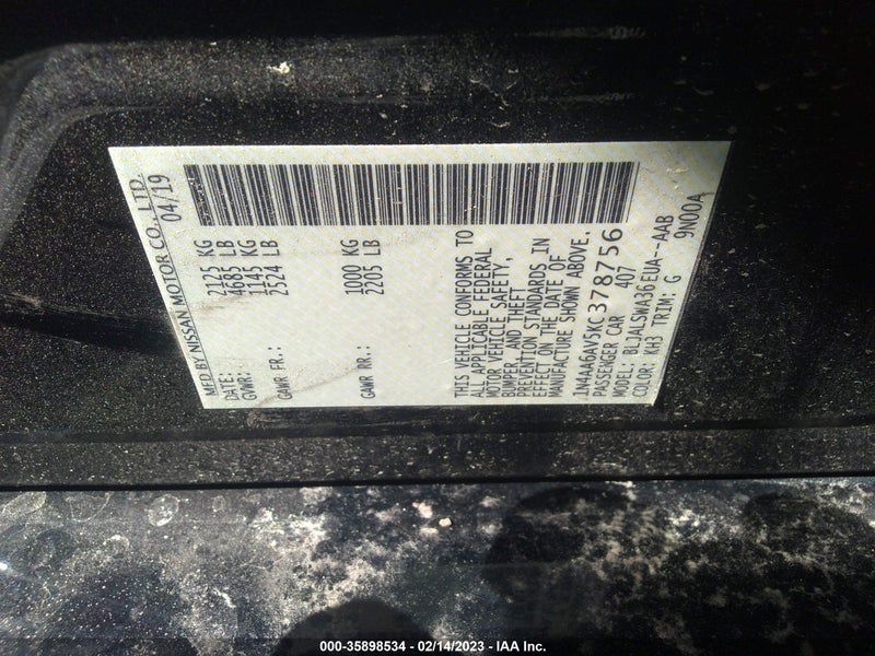 Nissan Maxima 2019г.